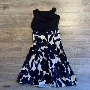 Size small blue and white sleeveless dress